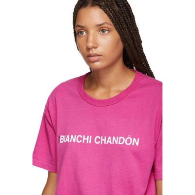 Shop Bianca Chandon Pink Tom Bianchi Edition Bianchi Chandon T-shirt