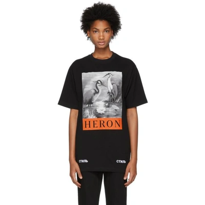 Shop Heron Preston Black Herons T-shirt