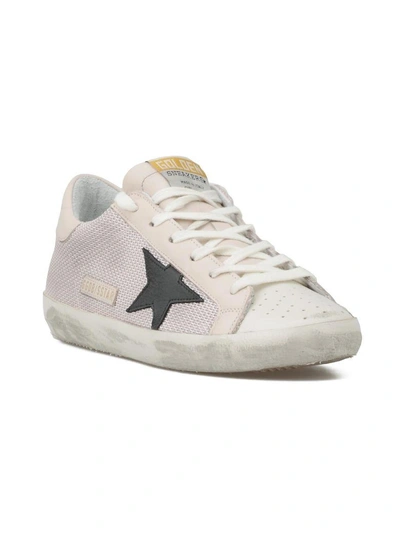 Shop Golden Goose Superstar Sneaker In Pink Net-navy Star