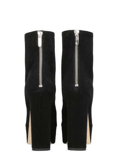 Shop Sergio Rossi Plateau Ankle Boots In Black