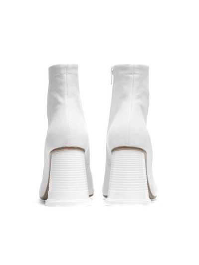 Shop Mm6 Maison Margiela Fantasy Heel Boots In Bianco