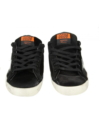 Shop Golden Goose Sneakers "superstar" In Velvet Color Black