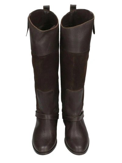 Shop Golden Goose Tall Boots In Brown