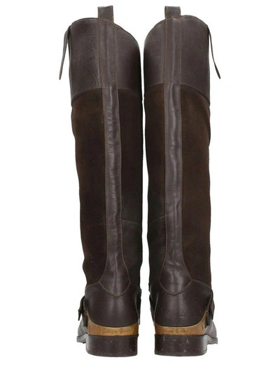 Shop Golden Goose Tall Boots In Brown