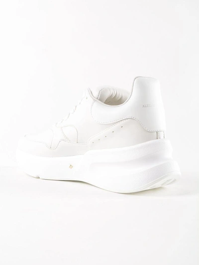 Shop Alexander Mcqueen Lace Up Sneakers In Opt White/white