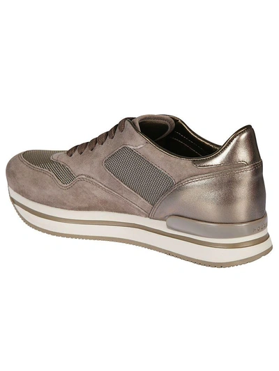 Shop Hogan H222 Platform Sneakers In Palude/castoro Chiaro
