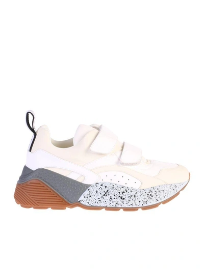 Shop Stella Mccartney Beige Eclypse Sneakers In White