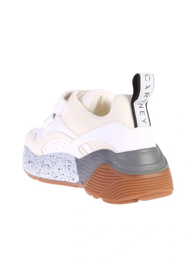 Shop Stella Mccartney Beige Eclypse Sneakers In White