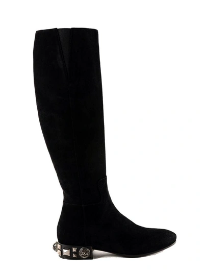 Shop Dolce & Gabbana High Boots In Nero/nero