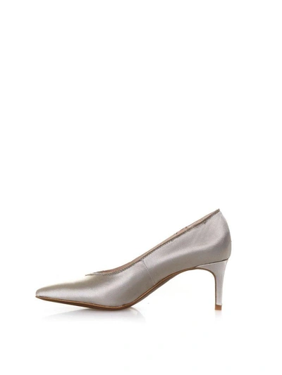 Shop Lola Cruz Amapola Nude Satin Pumps