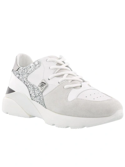 Shop Hogan Active One H385 Sneakers In White/ Silver