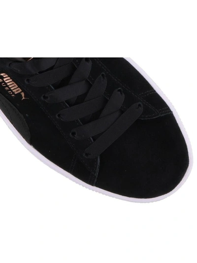 Shop Puma Suede Bow Sneaker In Black-black