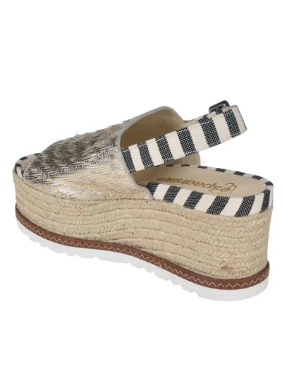 Shop Espadrilles Quintoesca Wedge Sandals In Silver
