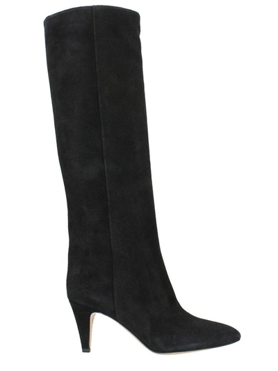 Shop Isabel Marant Black Suede Boots