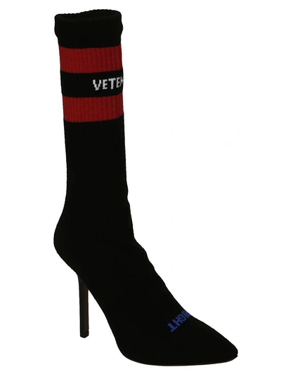 Shop Vetements Fantasies Sock Boots In Black Black