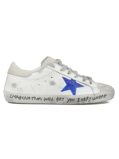 Shop Golden Goose Superstar Sneaker In White Skate-hand Painted Star