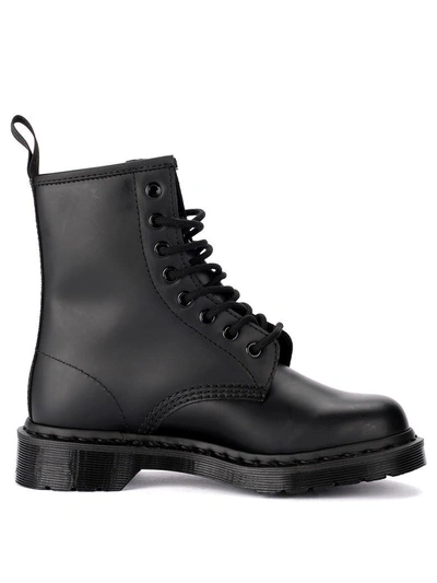 Shop Dr. Martens 1460 Mono Black Leather Ankle Boots In Nero