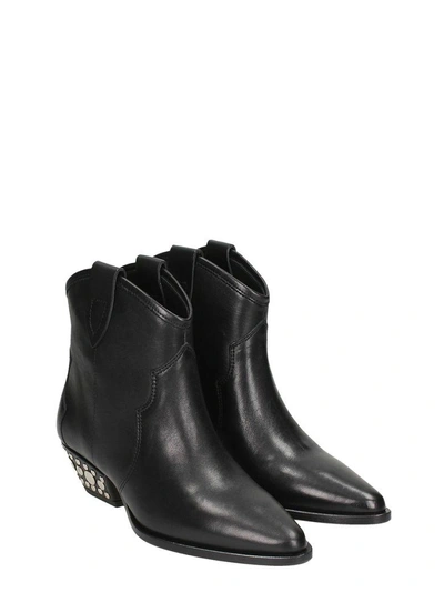 Shop Isabel Marant Dawyna Black Ankle Boots