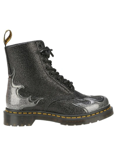 Shop Dr. Martens' Dr Martens Pascal Flame In Black Flame