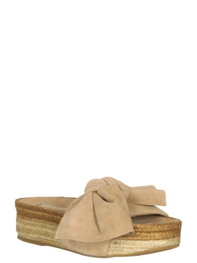 Shop Paloma Barceló Paloma Barcelo Alba Toe Post Sandals In Taupe