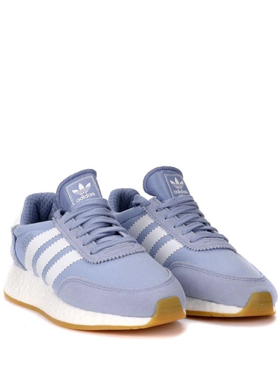 Shop Adidas Originals I-5923 Sneaker In Blue Periwinkle Mesh And Suede