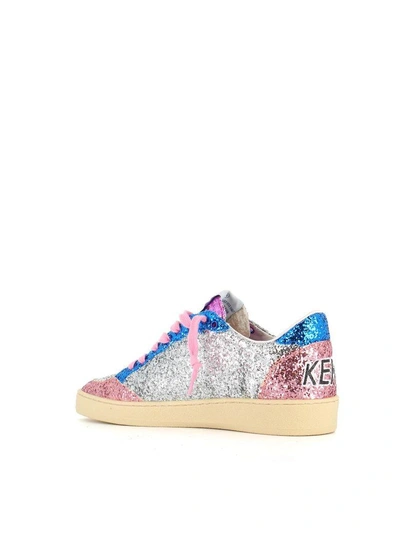 Shop Golden Goose Sneakers Ball Star In Silver