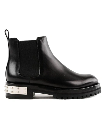 Shop Alexander Mcqueen Flat Ankle Boots In Black