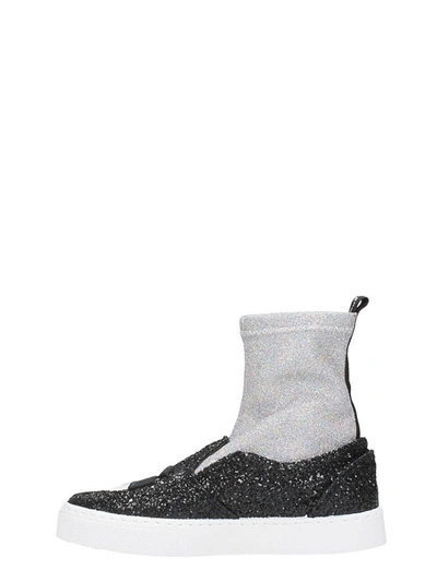 Shop Chiara Ferragni Sock Flirting Sneakers In Black