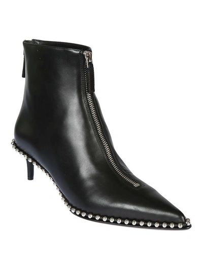 Shop Alexander Wang Zipped Ankle Boots In Black