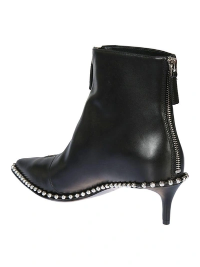 Shop Alexander Wang Zipped Ankle Boots In Black
