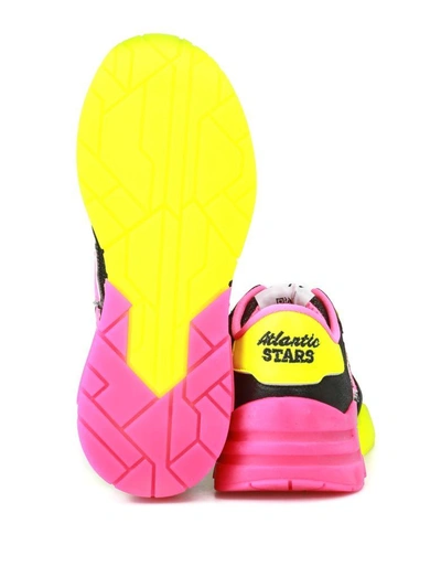 Shop Atlantic Stars Venus Sneakers In Black/yellow/pink