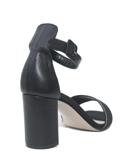 Shop Roberto Festa - Leather Sandal Antigua In Black