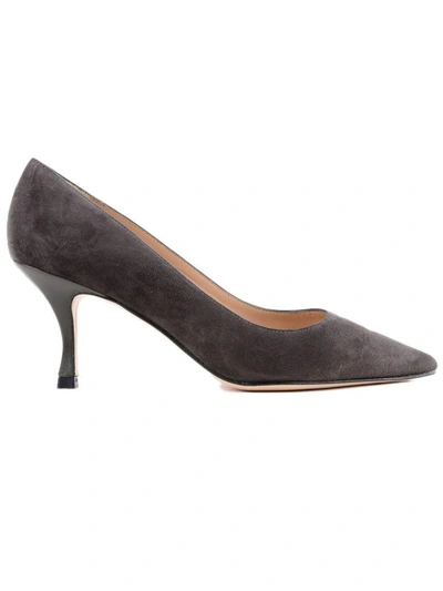 Shop Stuart Weitzman Kitten Heel Pumps In Asphalt