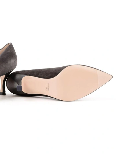 Shop Stuart Weitzman Kitten Heel Pumps In Asphalt