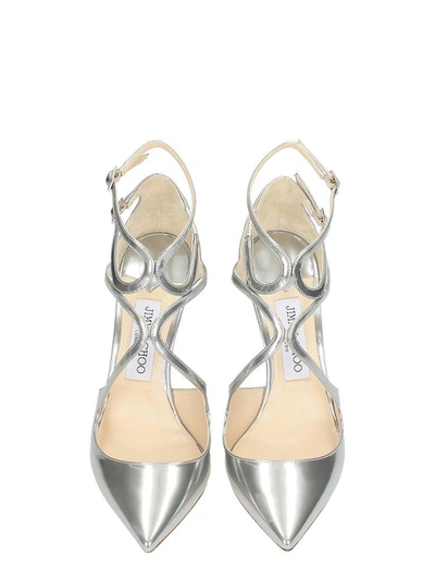 Shop Jimmy Choo Lacer Sandals In Silver