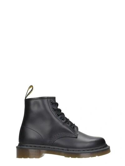Shop Dr. Martens' 6 Eye Black Leather Boots