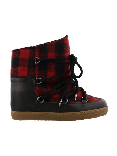 Shop Isabel Marant Nowles Boot In Red