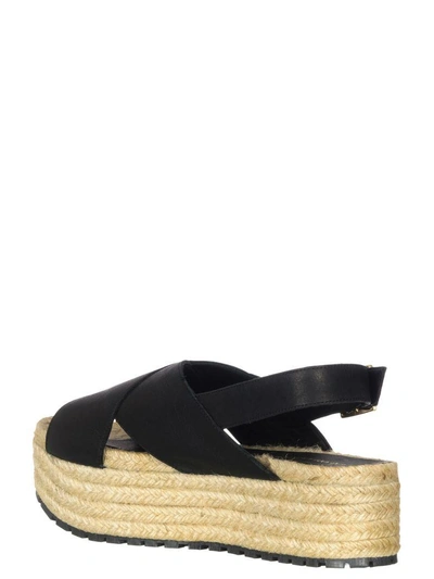 Shop Paloma Barceló Paloma Barcelo Guaria Wedges In Black