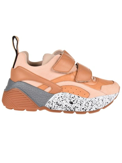 Stella Mccartney Eclypse Hook-and-loop Sneaker In Nut-pas-gr-rus-p G-b