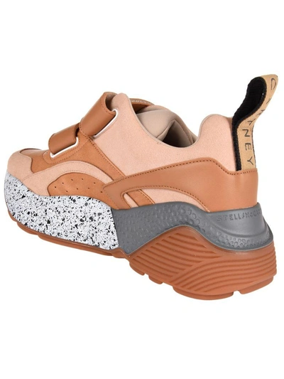 Stella Mccartney Eclypse Hook-and-loop Sneaker In Nut-pas-gr-rus-p G-b