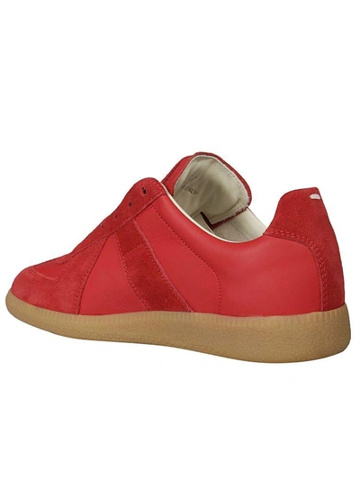 Shop Maison Margiela Replica Sneakers In Red