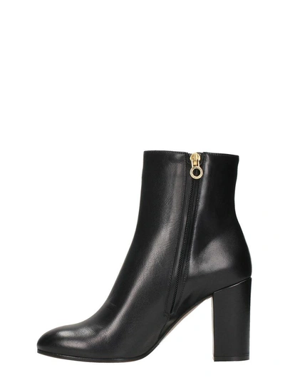 Shop L'autre Chose Black Calf Leather Ankle Boots