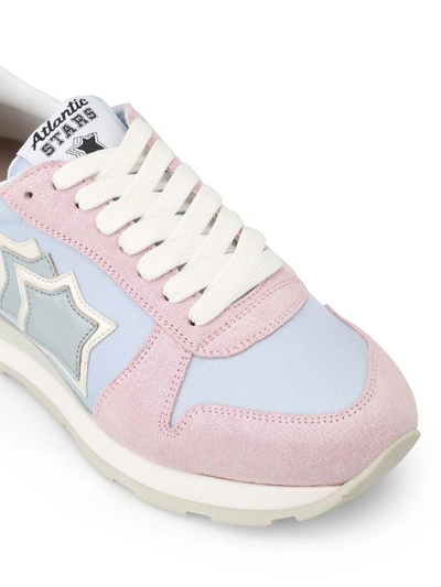 Shop Atlantic Stars Gemma Sneakers In Pink/grey