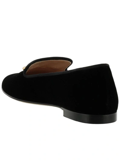 Shop Giuseppe Zanotti Shark Loafers In Black