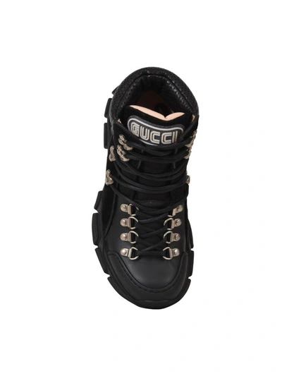 Shop Gucci Black Flashtrek Sneaker