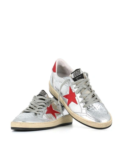 Shop Golden Goose Sneakers "ball Star" In Silver
