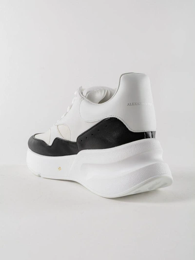 Shop Alexander Mcqueen Runner Sneakers In Opt White/black