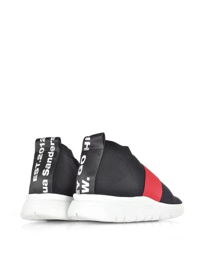 Shop Joshua Sanders Black Go High Nylon Sock Sneakers