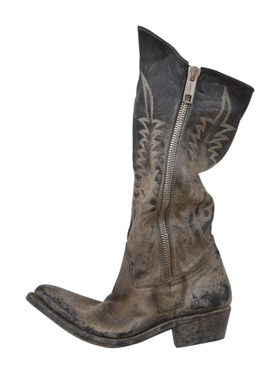 Shop Golden Goose Black Texan Boots