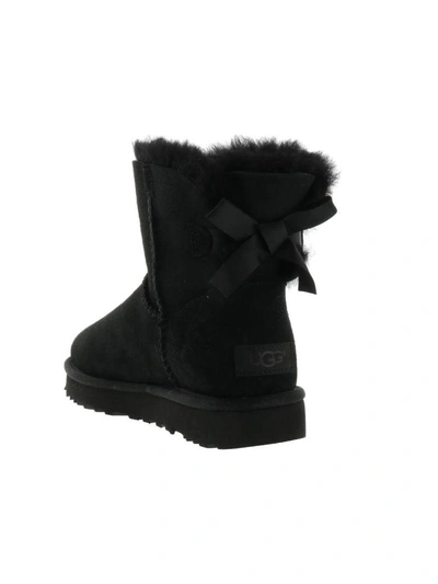 Shop Ugg Mini Bailey Bow Boot In Black